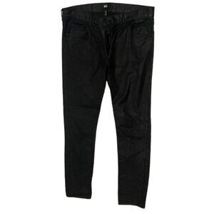 H&M Wax Coated Skinny Jeans / Black / 30W